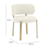 TOV Margaret Cream Performance Boucle Dining Chair