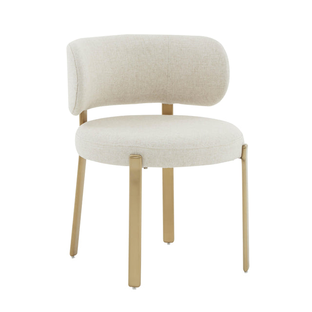 TOV Margaret Cream Performance Linen Dining Chair