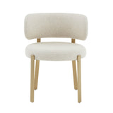 TOV Margaret Cream Performance Linen Dining Chair