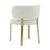 TOV Margaret Cream Performance Linen Dining Chair