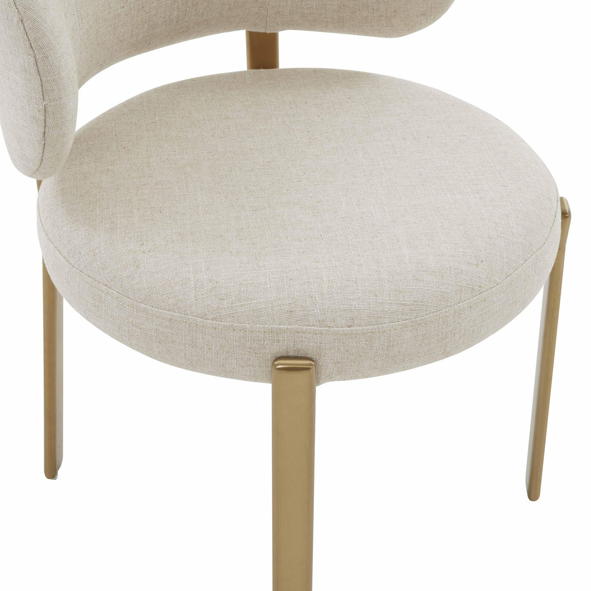 TOV Margaret Cream Performance Linen Dining Chair