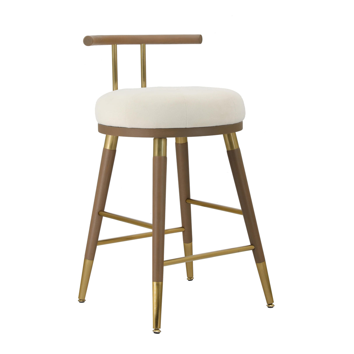 TOV Juniper Cream Velvet Counter Stool