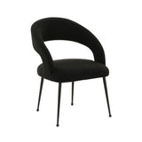 TOV Rocco Black Performance Boucle Dining Chair