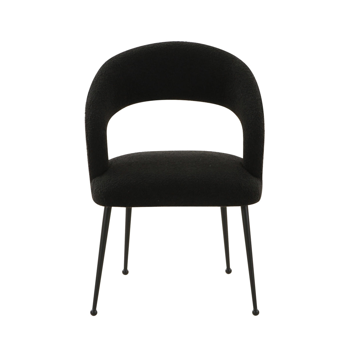 TOV Rocco Black Performance Boucle Dining Chair