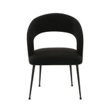 TOV Rocco Black Performance Boucle Dining Chair