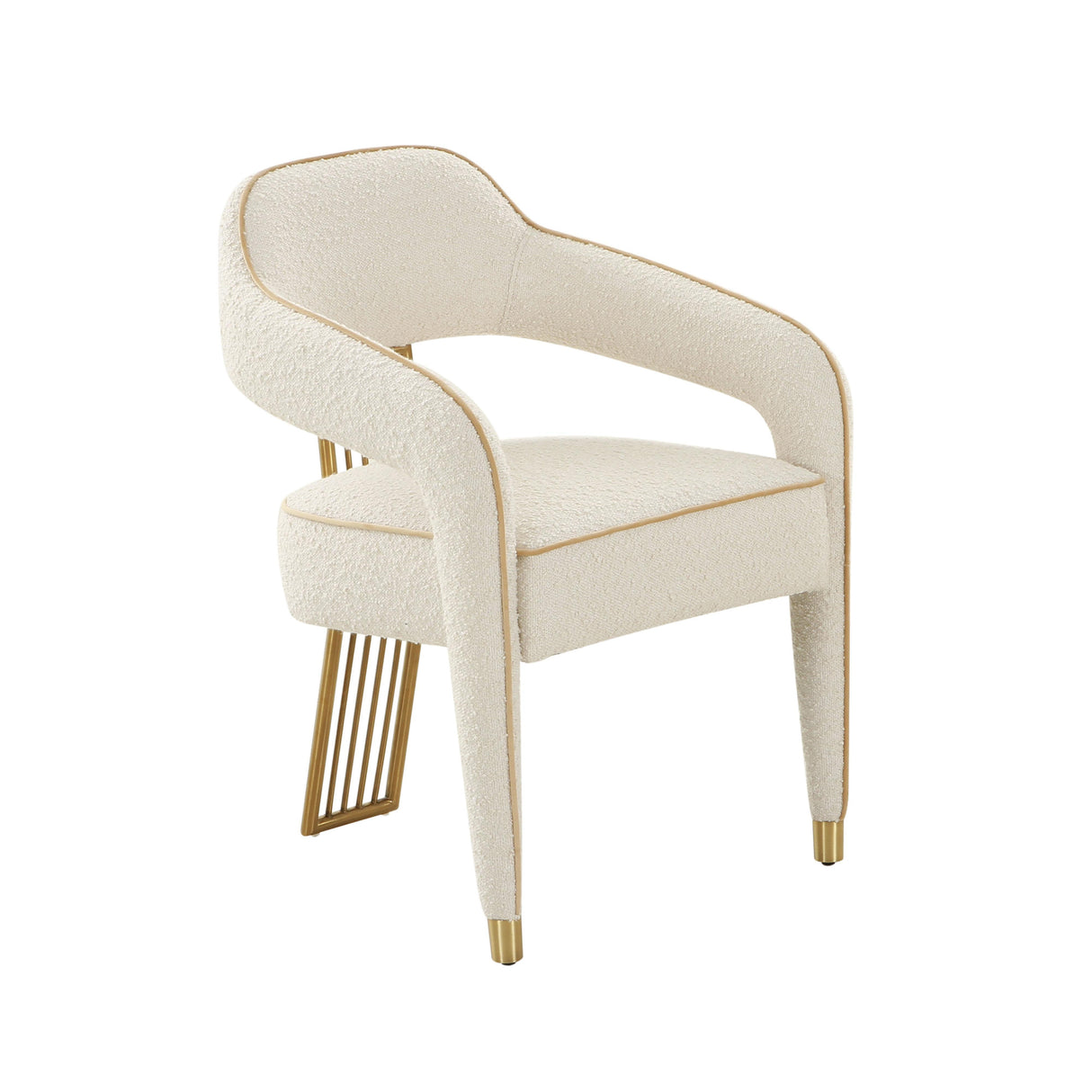 TOV Corralis Cream Performance Boucle Dining Chair