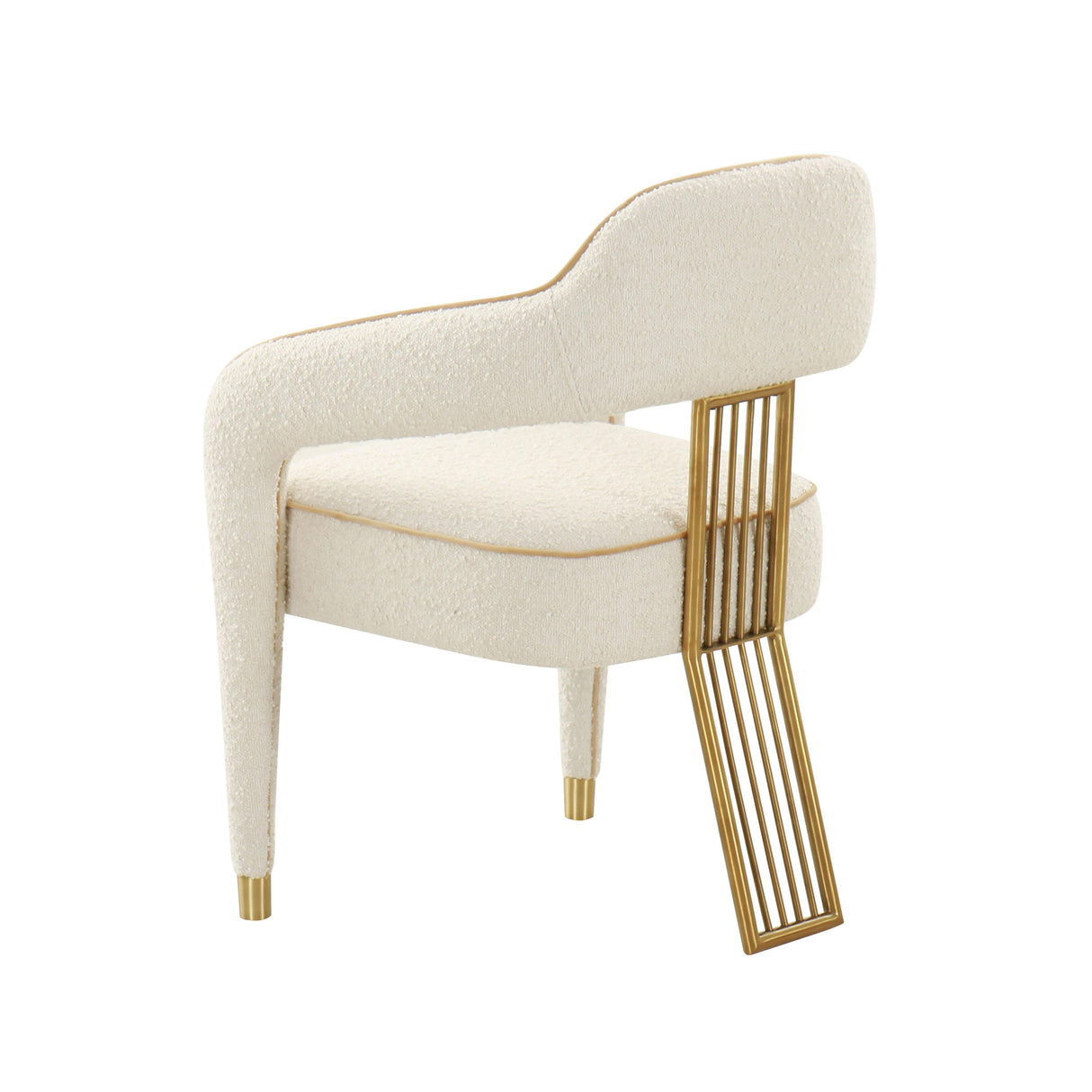 TOV Corralis Cream Performance Boucle Dining Chair