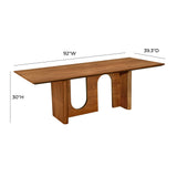 TOV Satra Walnut Rectangular Dining Table