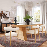 TOV Spara Cream Performance Boucle Side Chair