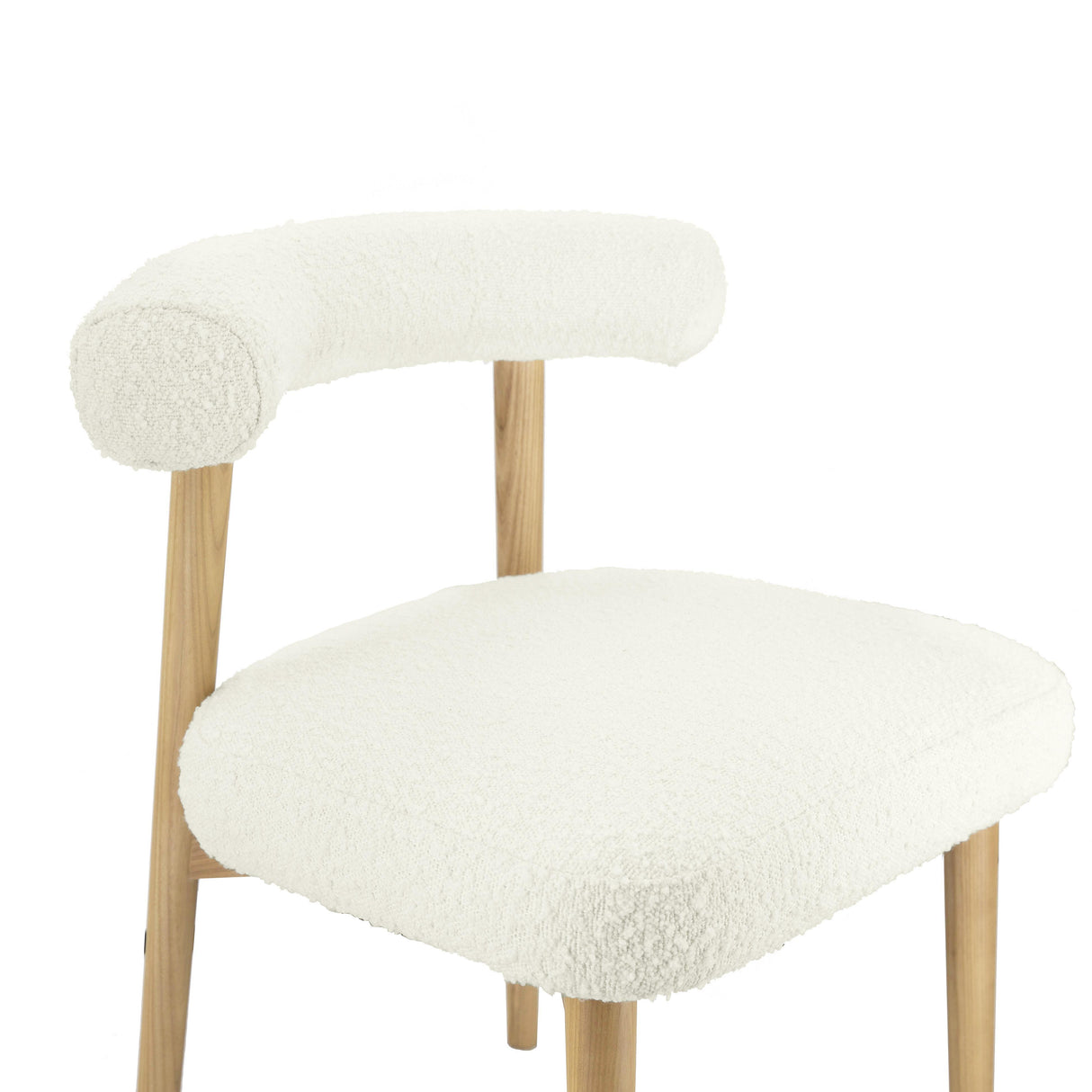 TOV Spara Cream Performance Boucle Side Chair