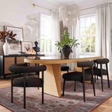TOV Spara Black Performance Boucle Side Chair
