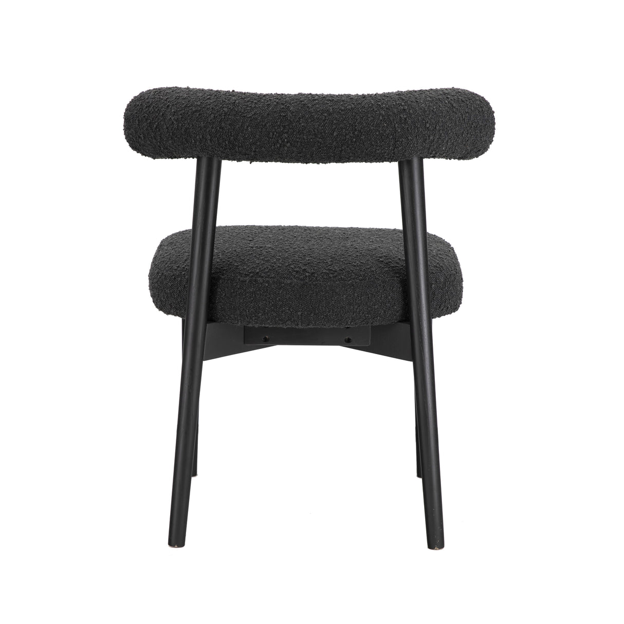 TOV Spara Black Performance Boucle Side Chair