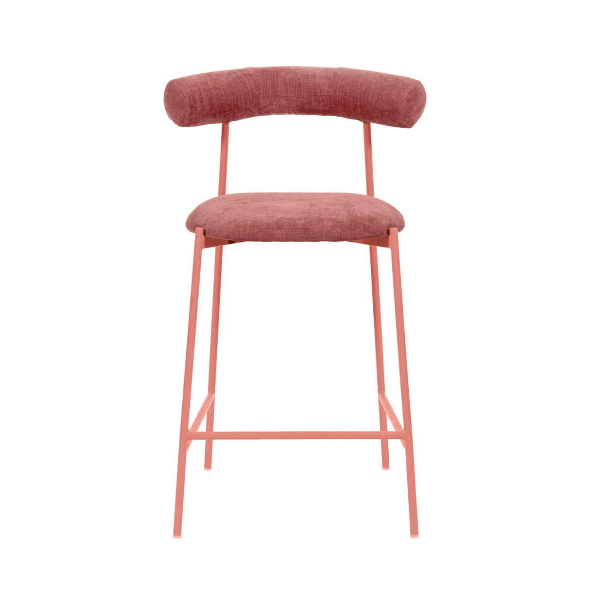 TOV Liliana Mauve Performance Velvet Counter Stool