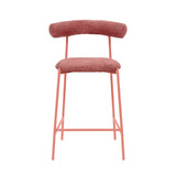 TOV Liliana Mauve Performance Velvet Counter Stool