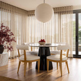 TOV Palla Cream Performance Boucle Dining Chair