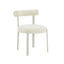 TOV Margaret Cream Performance Chenille Bolster Back Dining Chair