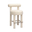TOV Carmel Cream Velvet Counter Stool