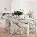 TOV Carmel Cream Velvet Counter Stool