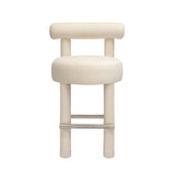 TOV Carmel Cream Velvet Counter Stool