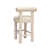TOV Carmel Cream Velvet Counter Stool