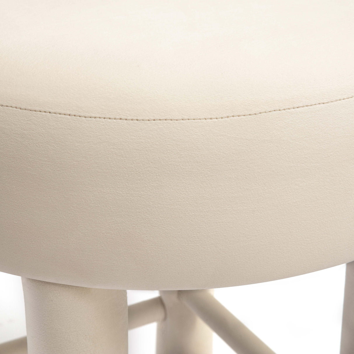 TOV Carmel Cream Velvet Counter Stool