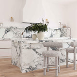 TOV Carmel Black & White Performance Boucle Counter Stool