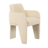 TOV Leo Cream Performance Vegan Leather Dining Chair