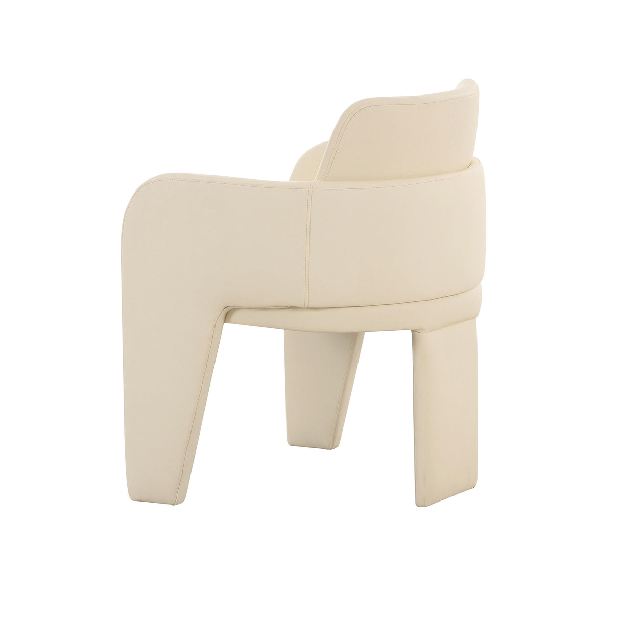 TOV Leo Cream Performance Vegan Leather Dining Chair