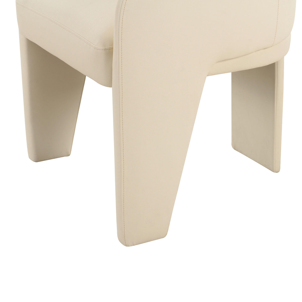 TOV Leo Cream Performance Vegan Leather Dining Chair