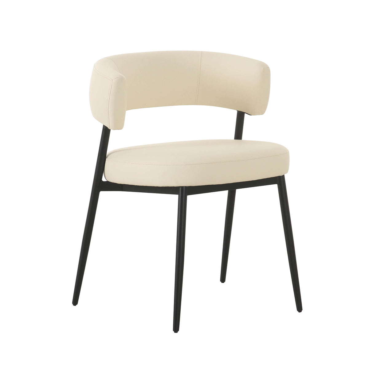 TOV Maxine Cream Performance Vegan Leather Dining Chair