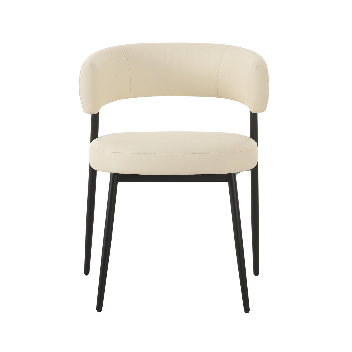 TOV Maxine Cream Performance Vegan Leather Dining Chair