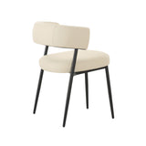 TOV Maxine Cream Performance Vegan Leather Dining Chair