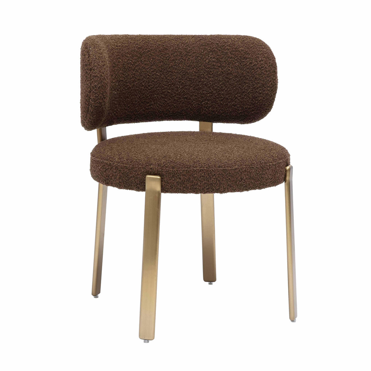 TOV Margaret Chocolate Brown Performance Boucle Dining Chair