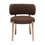 TOV Margaret Chocolate Brown Performance Boucle Dining Chair