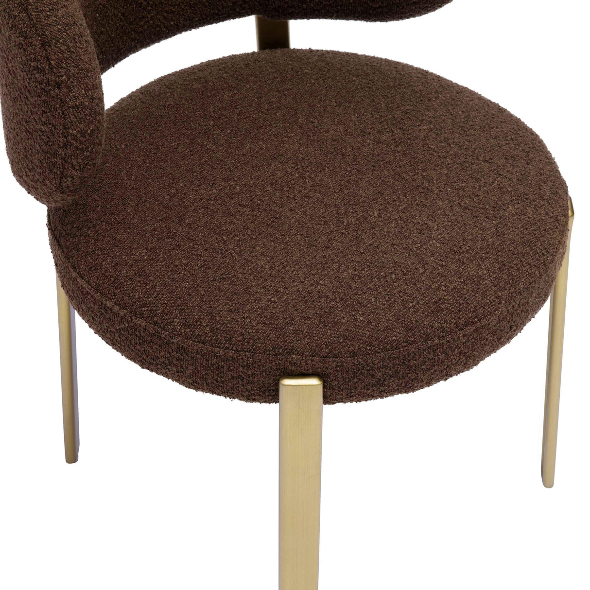 TOV Margaret Chocolate Brown Performance Boucle Dining Chair