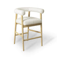 TOV Spara Cream Performance Boucle Counter Stool