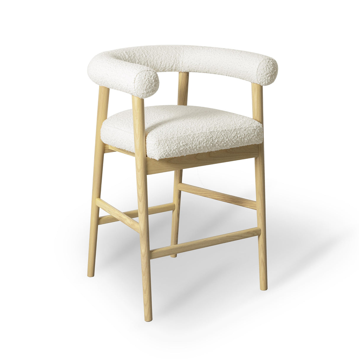 TOV Spara Cream Performance Boucle Counter Stool