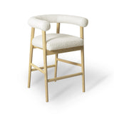 TOV Spara Cream Performance Boucle Counter Stool