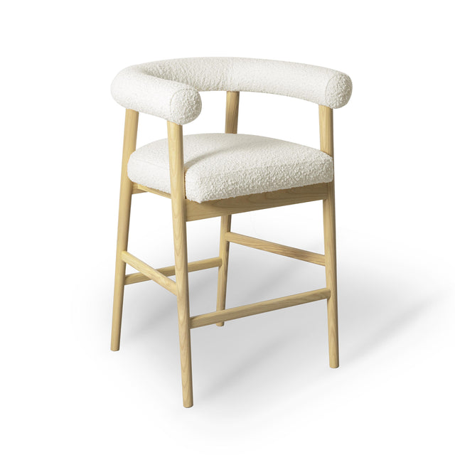 TOV Spara Cream Performance Boucle Counter Stool