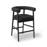 TOV Spara Black Performance Boucle Counter Stool