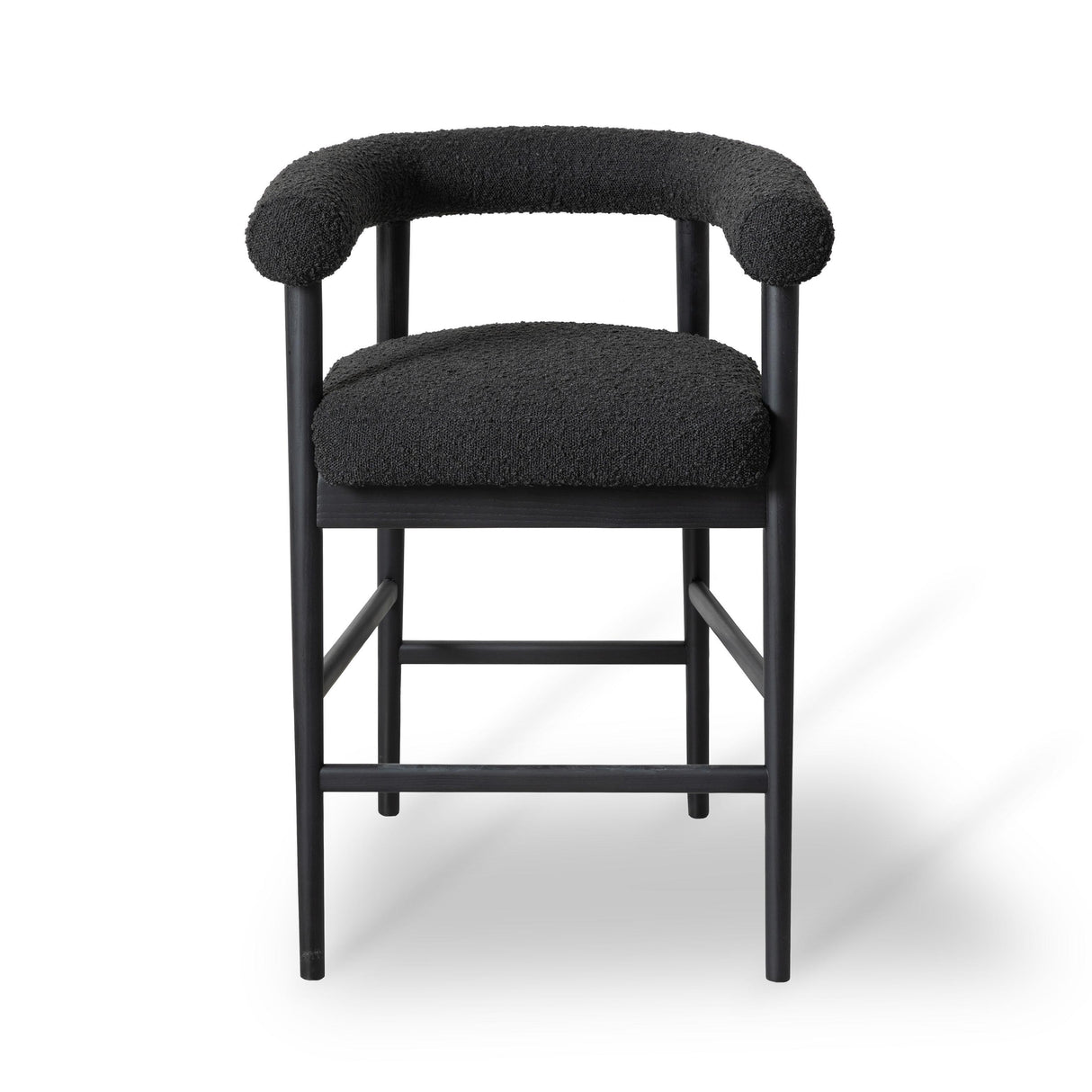 TOV Spara Black Performance Boucle Counter Stool