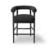 TOV Spara Black Performance Boucle Counter Stool