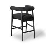 TOV Spara Black Performance Boucle Counter Stool