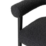 TOV Spara Black Performance Boucle Counter Stool