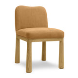TOV Tiara Cognac Performance Velvet Oak Dining Chair