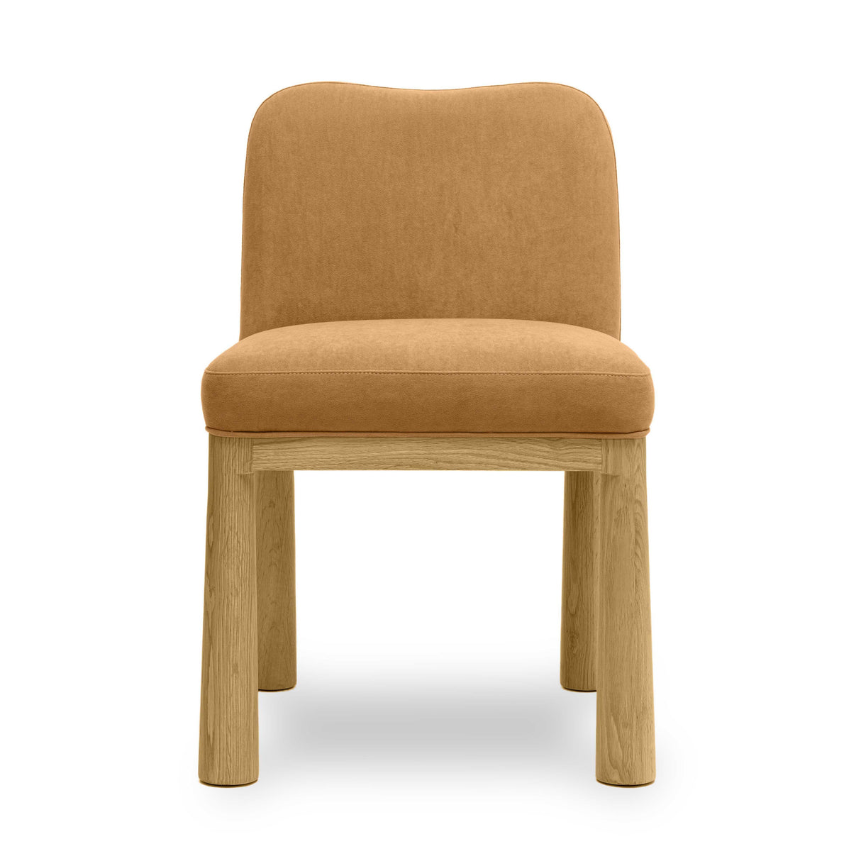 TOV Tiara Cognac Performance Velvet Oak Dining Chair
