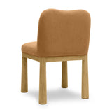 TOV Tiara Cognac Performance Velvet Oak Dining Chair