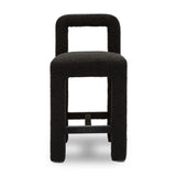 TOV Hazel Black Boucle Counter Stool
