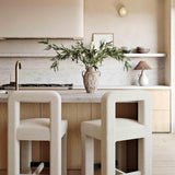 TOV Hazel Cream Boucle Counter Stool