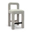 TOV Hazel Grey Boucle Counter Stool